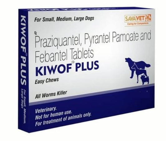 Kiwof Plus, Dog Dewormer Tablets- Box of 10 Tablet